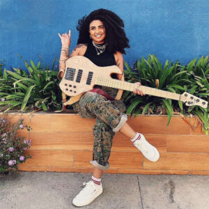 Tonina Saputo, bassist and vocalist