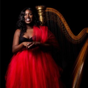Cassie Watson Francillon, harpist and interdisciplinary artist